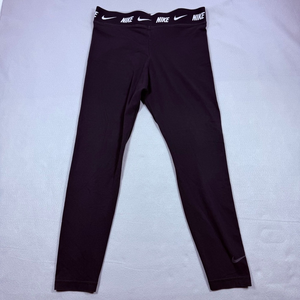 Nike Sportswear Essential Leggings Black Womens XL Tight Fit
